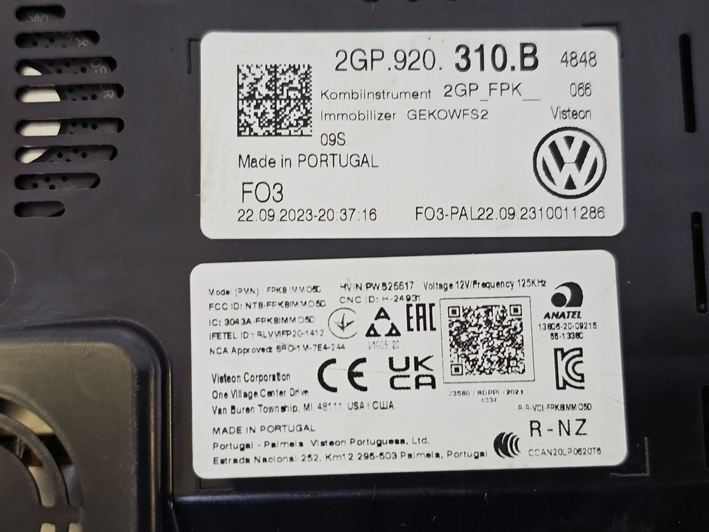 фото №8, Счетчик приборная панель приборы дисплей виртуальный vw polo vi lift taigo 2gp920310b