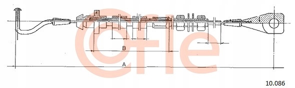 Cofle 10.086 трос газу Ціна