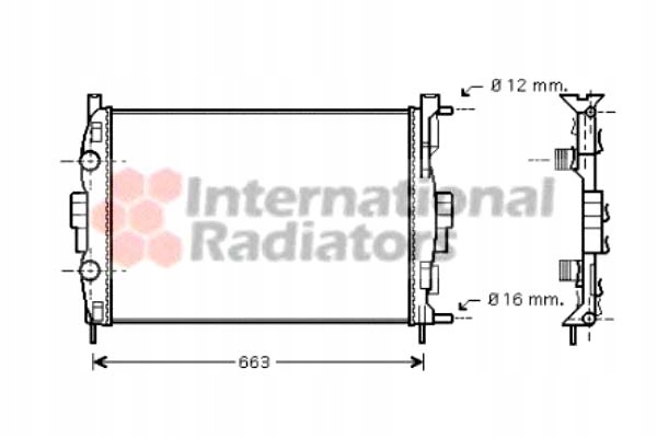 фото №1, Van wezel радиатор wody renault grand scenic ii 2
