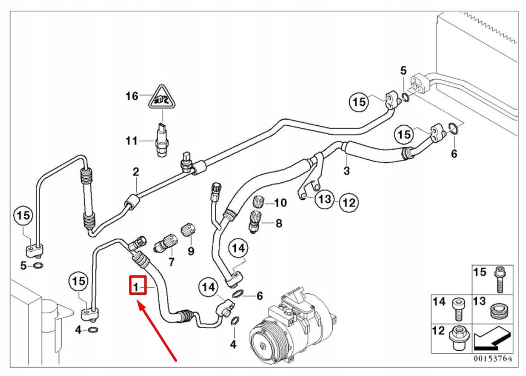 фото №9, Bmw 7 e65, e66, e67 a/c шланг 64539140738 9140738 oem