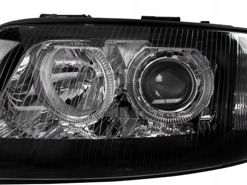 фото №5, Audi a6 c5 4b 97-01 лампы фары black кольца