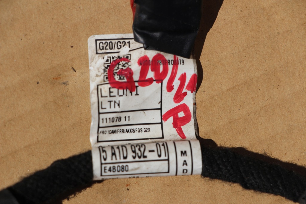 фото №9, Bmw 3 lift lci g20 g21 g22 g26 жгут электропроводка бампера перед передний