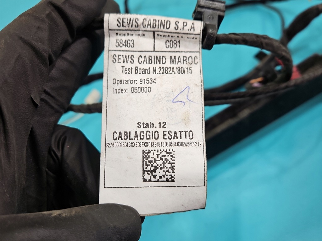 фото №9, Електропроводка джгут двері задня правих fiat ducato iv 01395818080