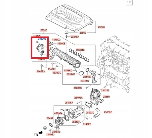 фото №1, Клапан wirowy 283202a600 do kia/hyundai