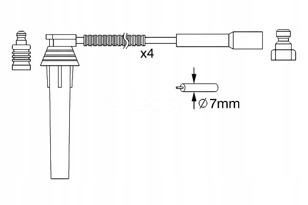 фото №1, Провода зажигания bosch 05018394ae 05018394ag