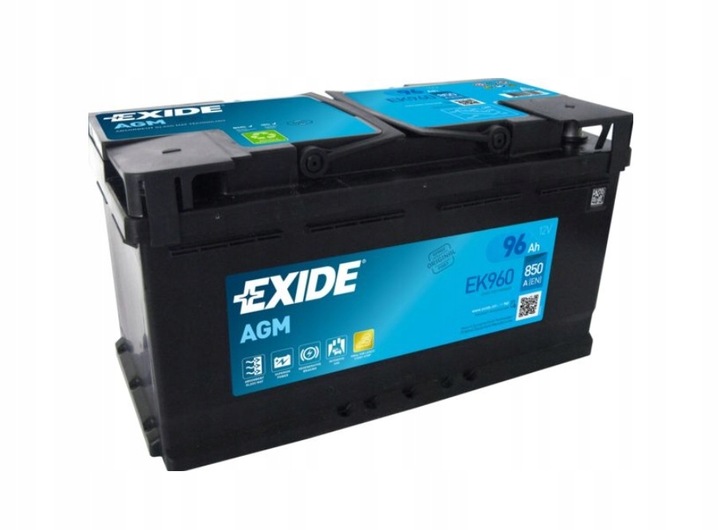 Купить Аккумулятор exide agm ek950 96ah 850a старт-стоп новый model ek960