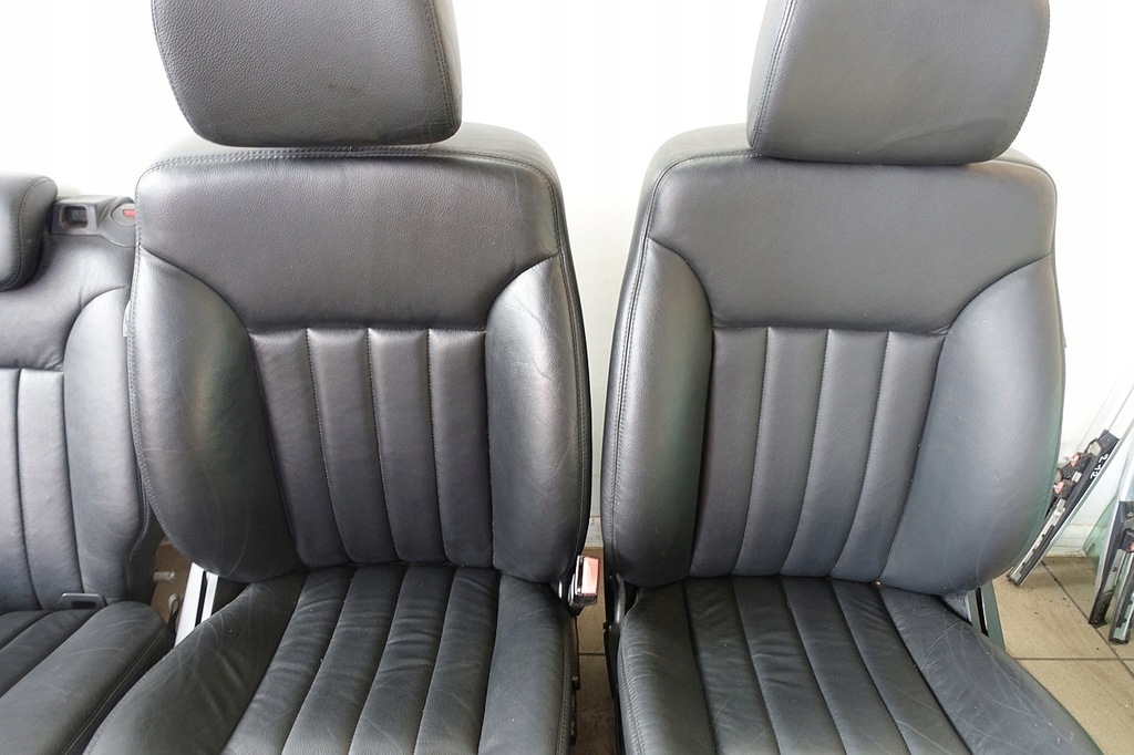 фото №11, Mercedes w164 ml оббивка сидіння сидіння шкіра підігрів надувний