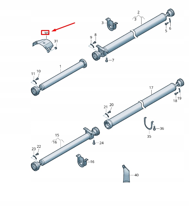 фото №1, Vw transporter vi t6 cardan вал heat защита 7e0521441b