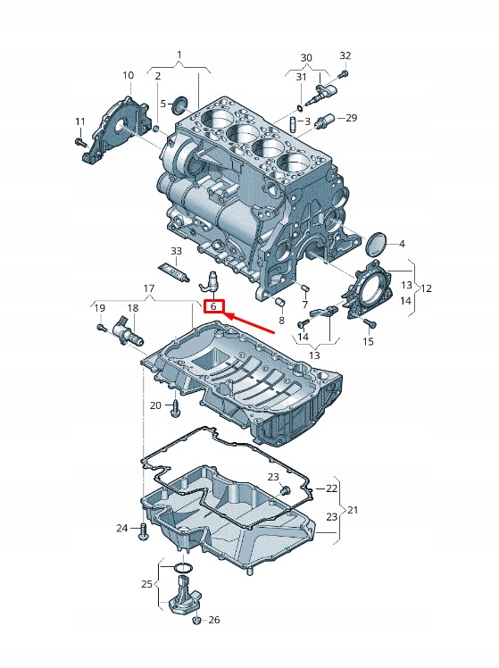 фото №1, Vw arteon 3h двигатель oil спрей jet 05l103157b original