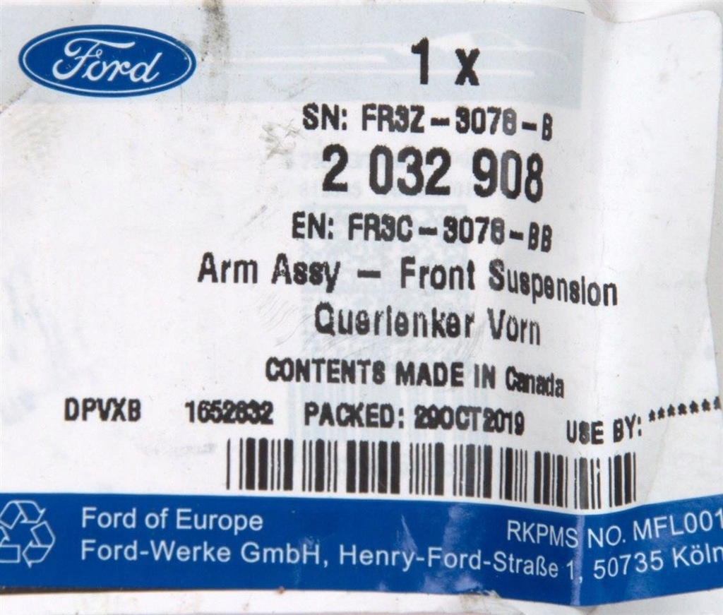 фото №12, Важіль передній верхній правий mustang 2015- / 17- org