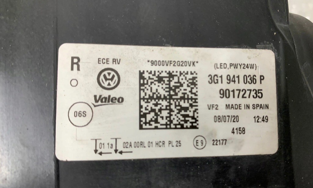 фото №9, Лампа передняя правая vw passat b8 lift 3g full led