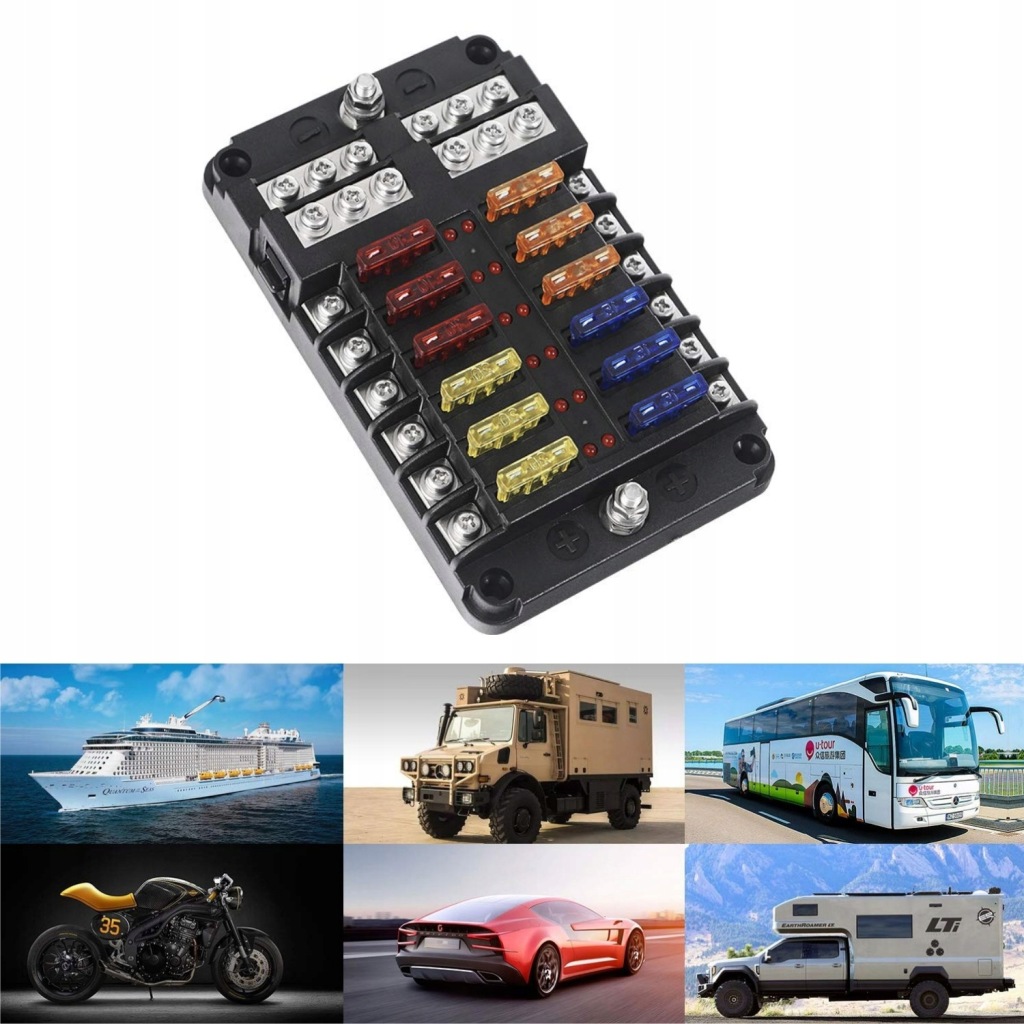 фото №8, Коробка роз'єм корпус запобіжників напрямна негативна profesjonalna 12 половина