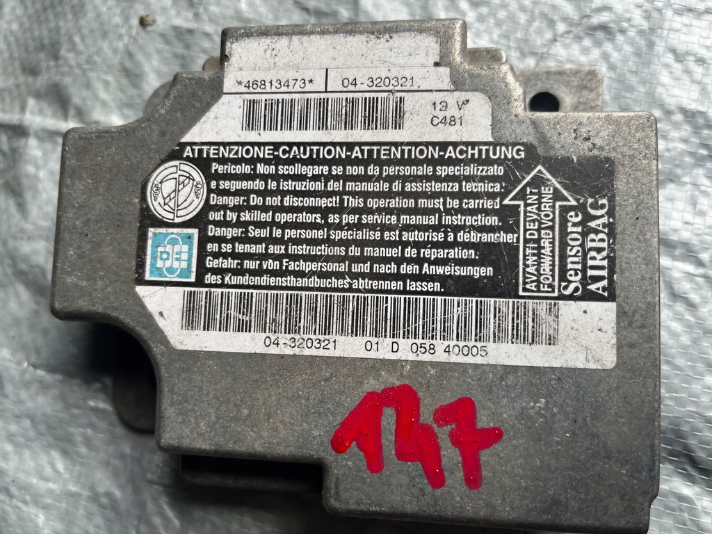 фото №3, Alfa 147 датчик подушек модуль