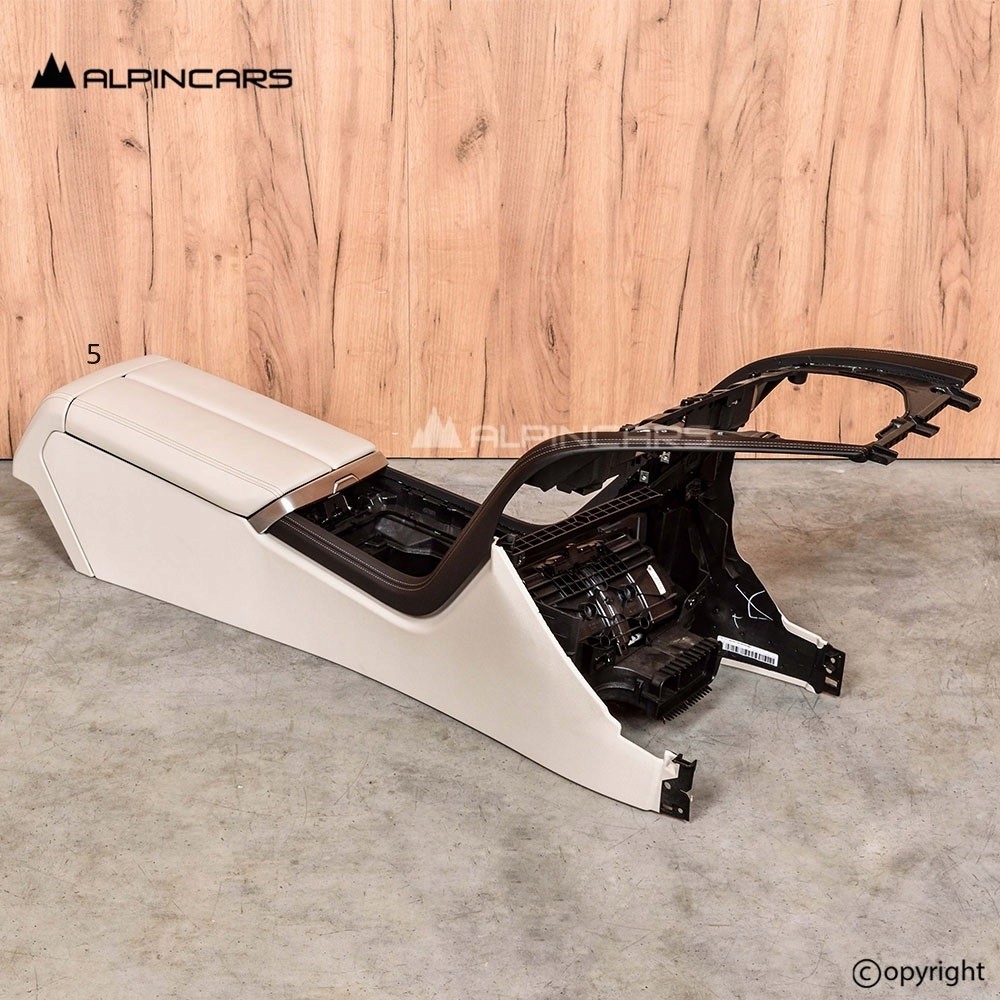 фото №11, Bmw 8 g14 оббивка сидіння середина elfenbeinweiss