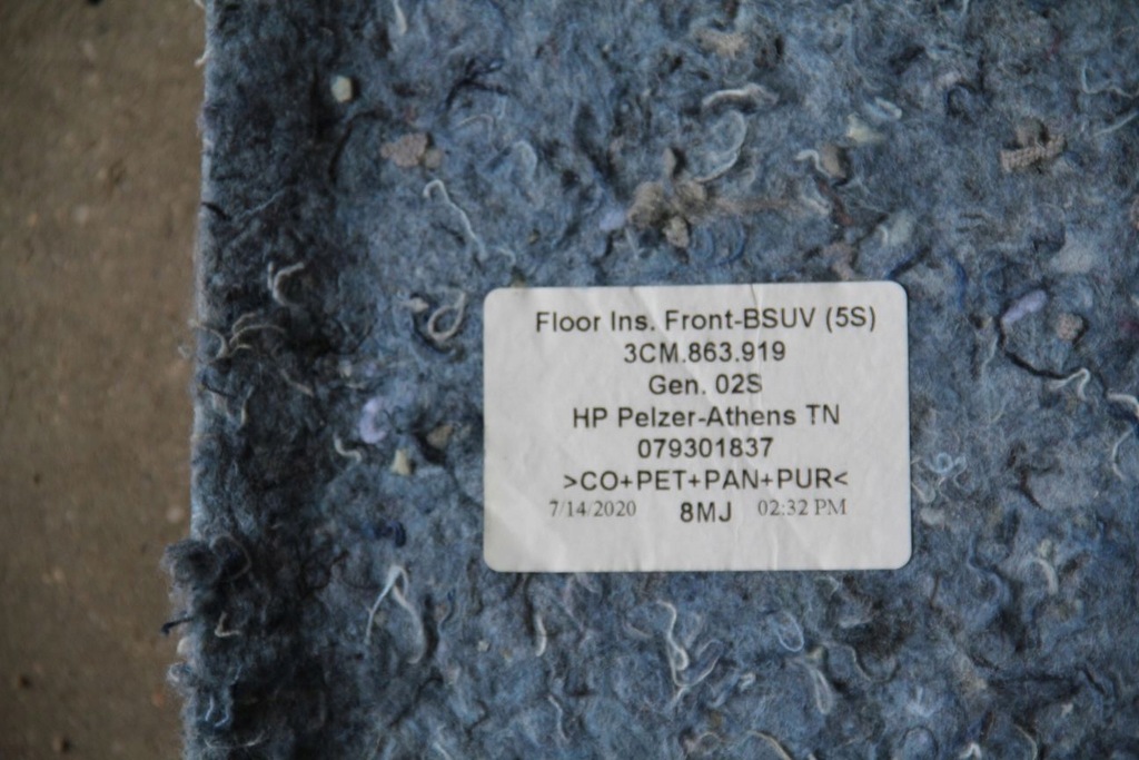 фото №8, Пол шумоизоляция обшивка vw atlas cross sport 3cm863919 3cm863367a