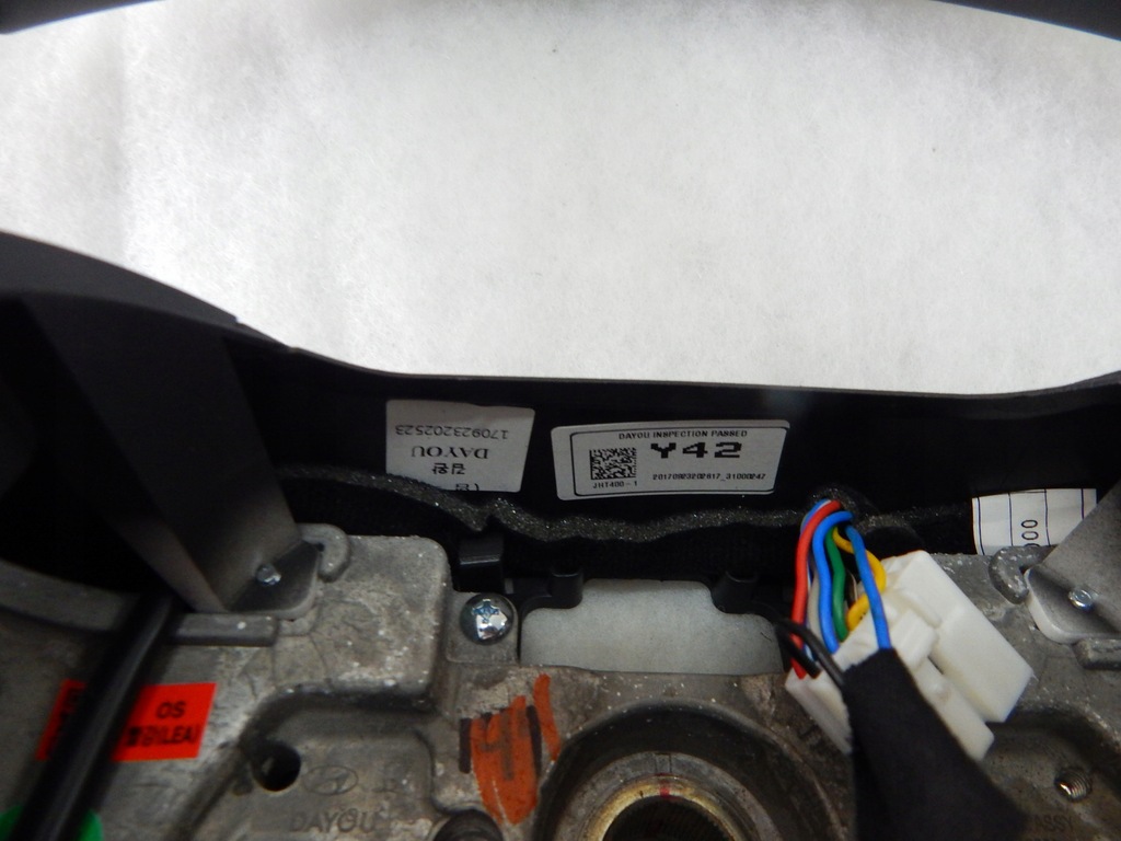 фото №10, Hyundai kona - повітропровід шкіра multi oryg czerwona nić