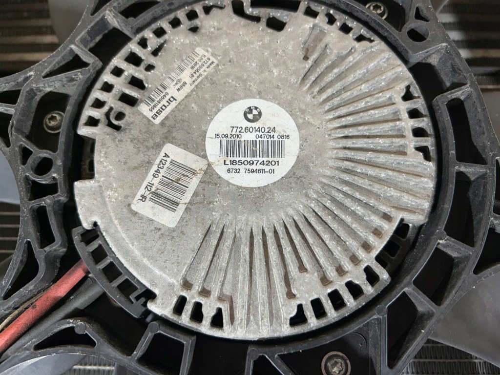 фото №9, 2011 bmw 5 gt f07 комплект радіатор 720077109