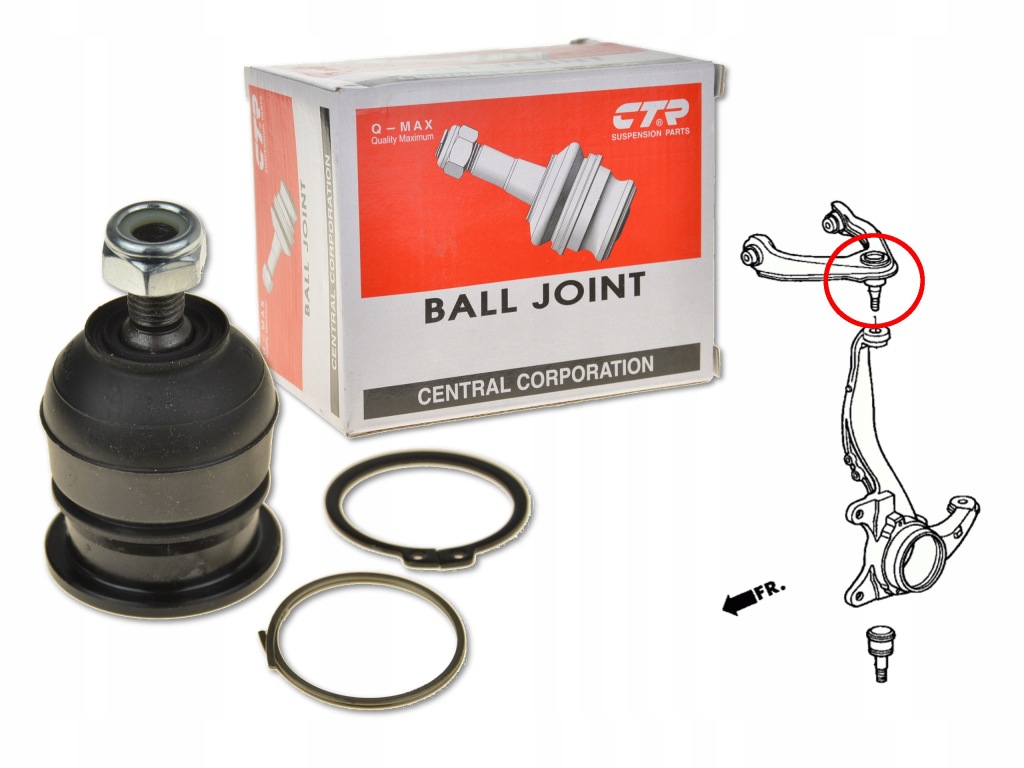 фото №1, Honda accord 98-02 1.6 1.8 шарова опора важеля перед