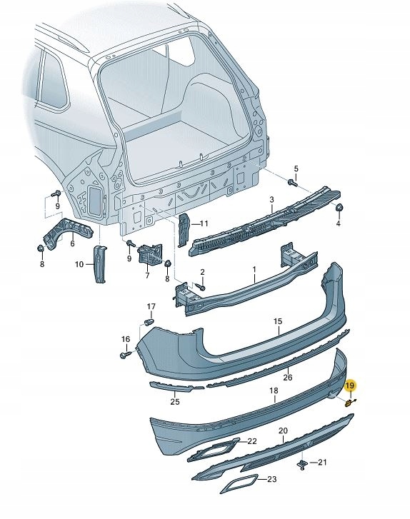 фото №1, Заглушка проушина фаркоп бампера vw tiguan ad aso