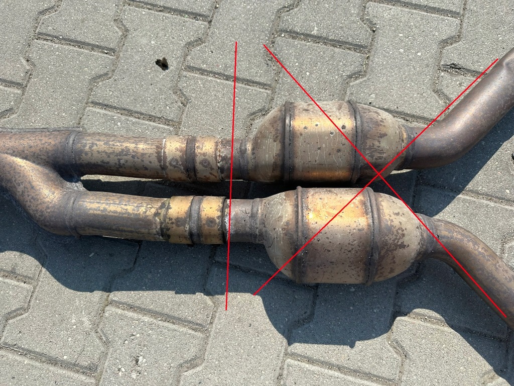 Выхлоп, гаситель, exhaust, катализатор mercedes sl r230, w230 zu 5.0 комплект Цена