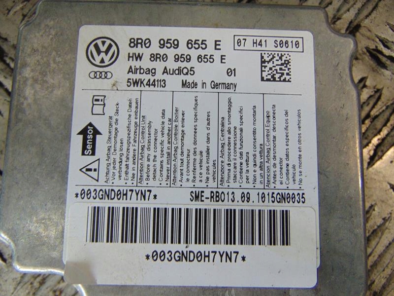 фото №8, Консоль подушка безопасности водителя пассажира ремни audi q5