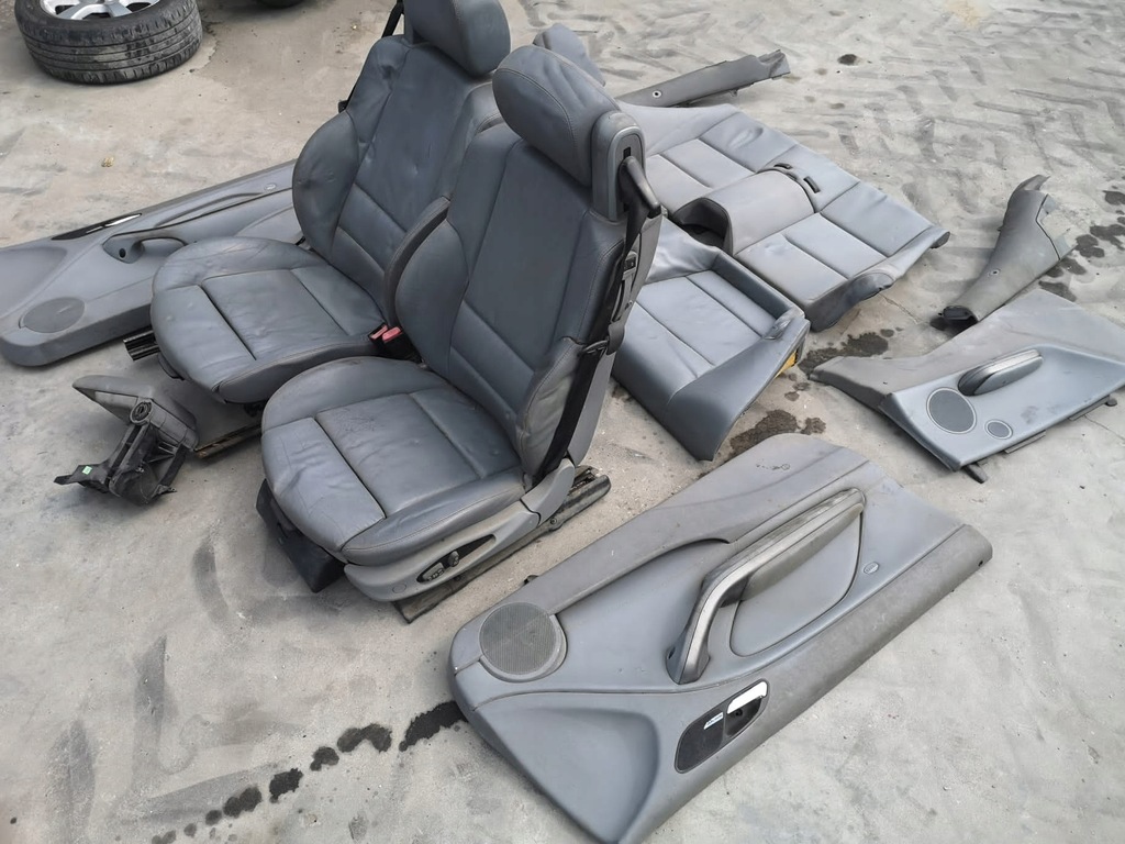 фото №1, Сиденья bmw m3 e46 cabrio кожа серая