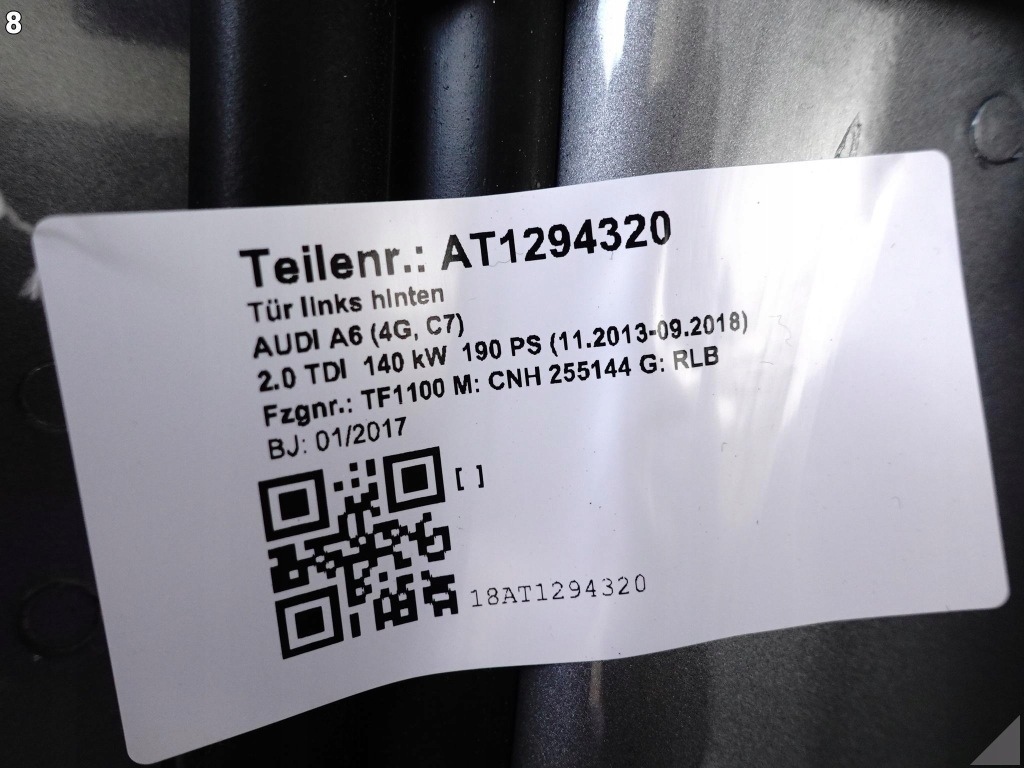 фото №9, Audi a6 s6 c7 4g5 10-18 lift sedan седан дверь + стекло левая задняя x7p