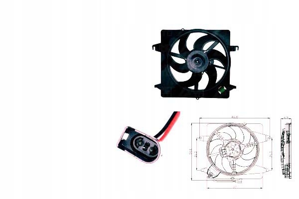 фото №1, [47019] вентилятор радиатора с корпус pasuje d