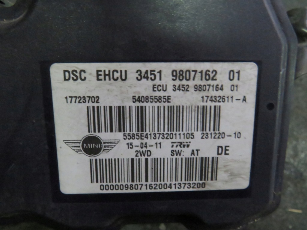 фото №2, Насос abs mini r60 countryman