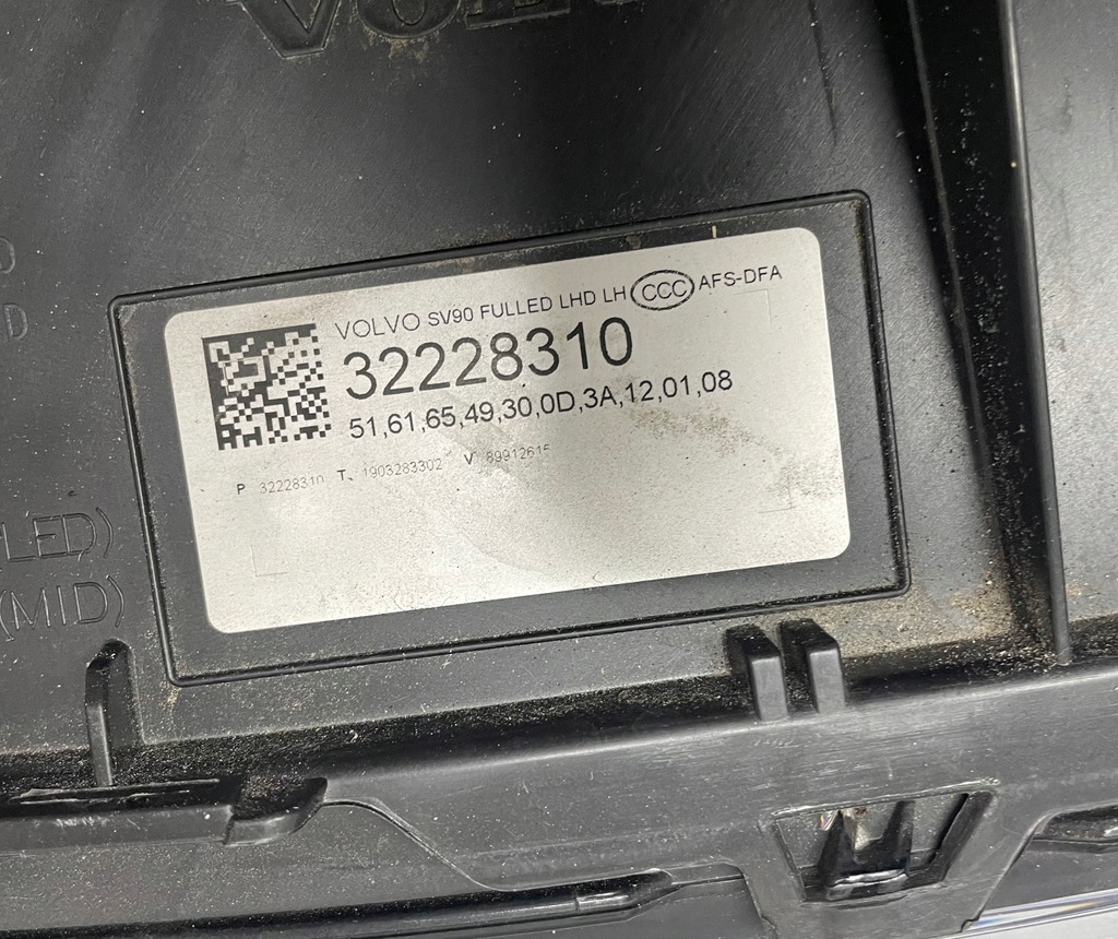 фото №10, Лампа передняя левая volvo v90 s90 ii левый перед full led