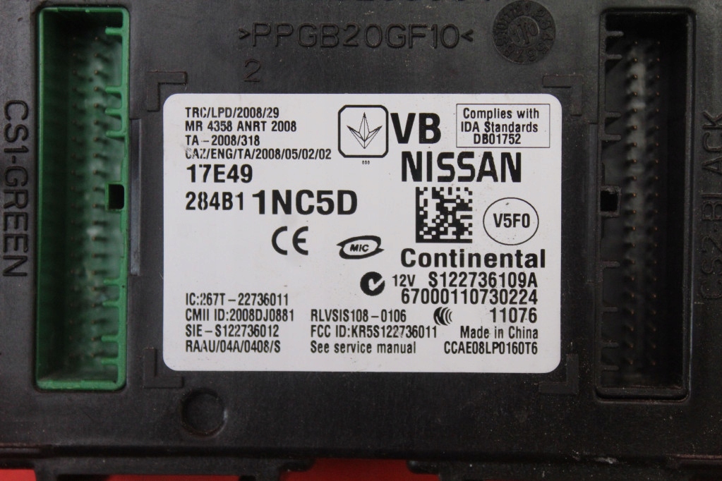 фото №7, Блок керування модуль bcm 284b11nc5d infiniti g37 3.7 v6 330 km lift 07-13