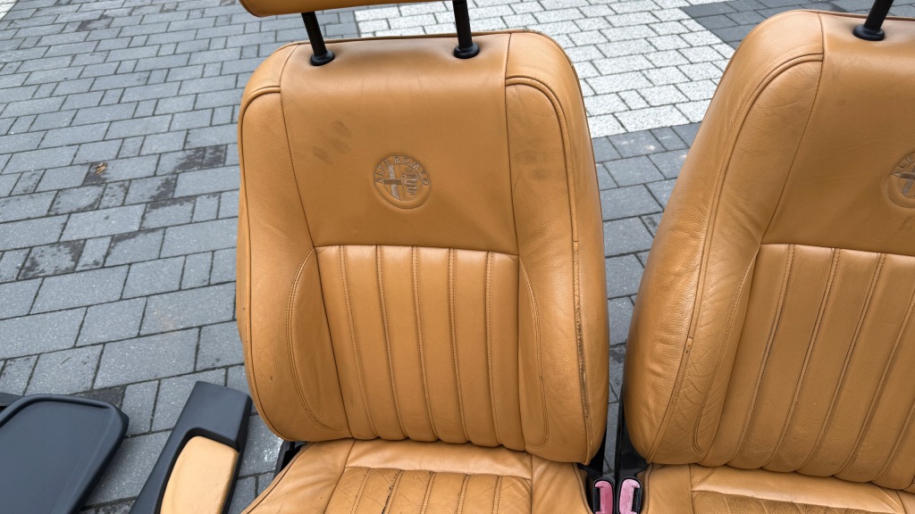 фото №16, Комплект шкіра сидіння заднє сидіння eu alfa romeo 156 sedan оббивка з підігрівом