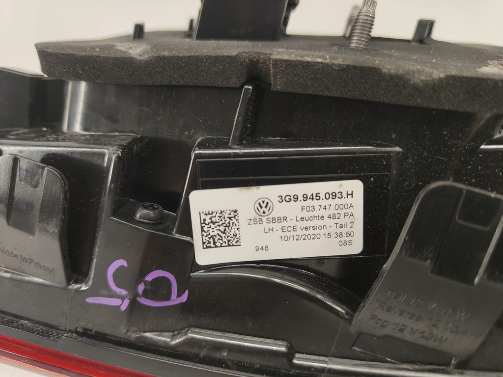 фото №11, Vw passat b8 3g9 lift led лампа левая задняя задняя