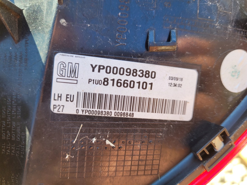 фото №6, Лампа задняя задняя левая opel grandland x