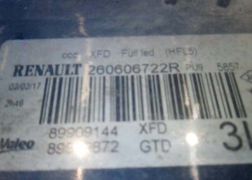 фото №16, Renault talisman 2015- фара левый лампа передняя full led 260606722r