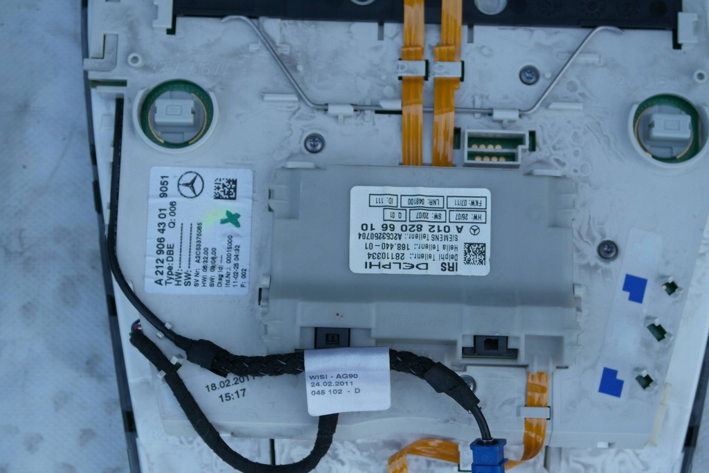 фото №10, Mercedes-benz e w212 2011 стельовий стеля czarna комплектна