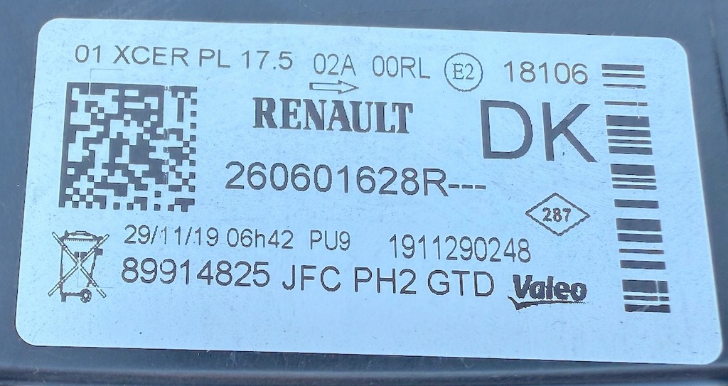 фото №11, Renault espace v lift лампи led matrix vision комплект лампа перед передніх