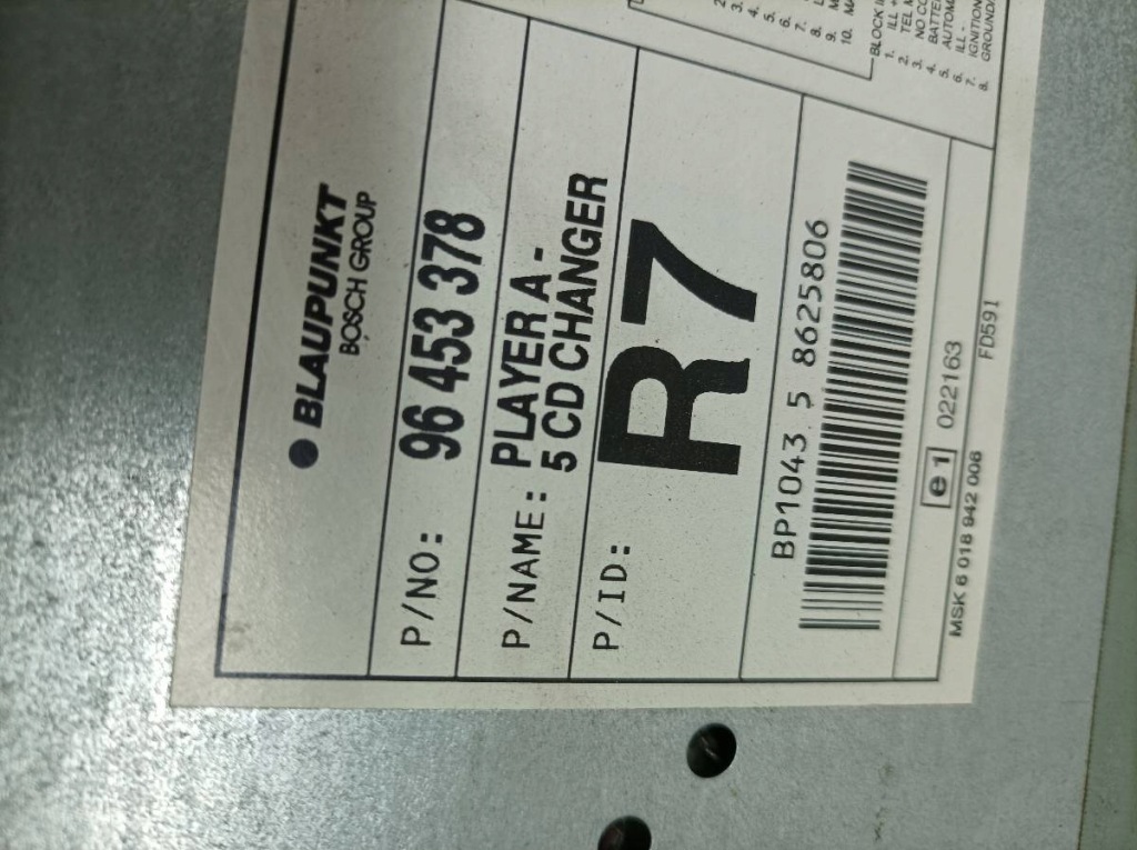 фото №5, Радио 96453378 chevrolet lacetti i 2002-2008