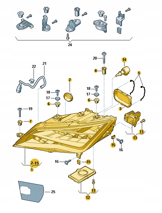 фото №1, Фара диодный правый seat leon оригинал 5f1941008e