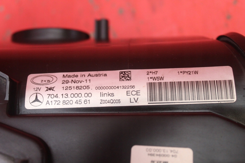 Фара левый лампа перед линза uk a1728204561 mercedes slk r172 11-20 в Украине