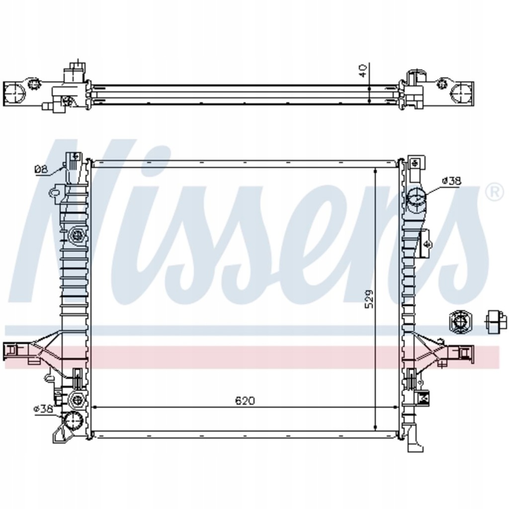 фото №1, Радіатор води volvo xc90 i 02-14