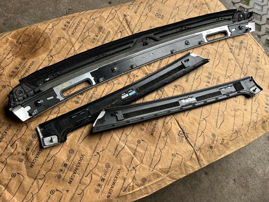 фото №9, Audi a5 8t cabrio молдинг накладки скло правий лівий перед 8f b8 дахова