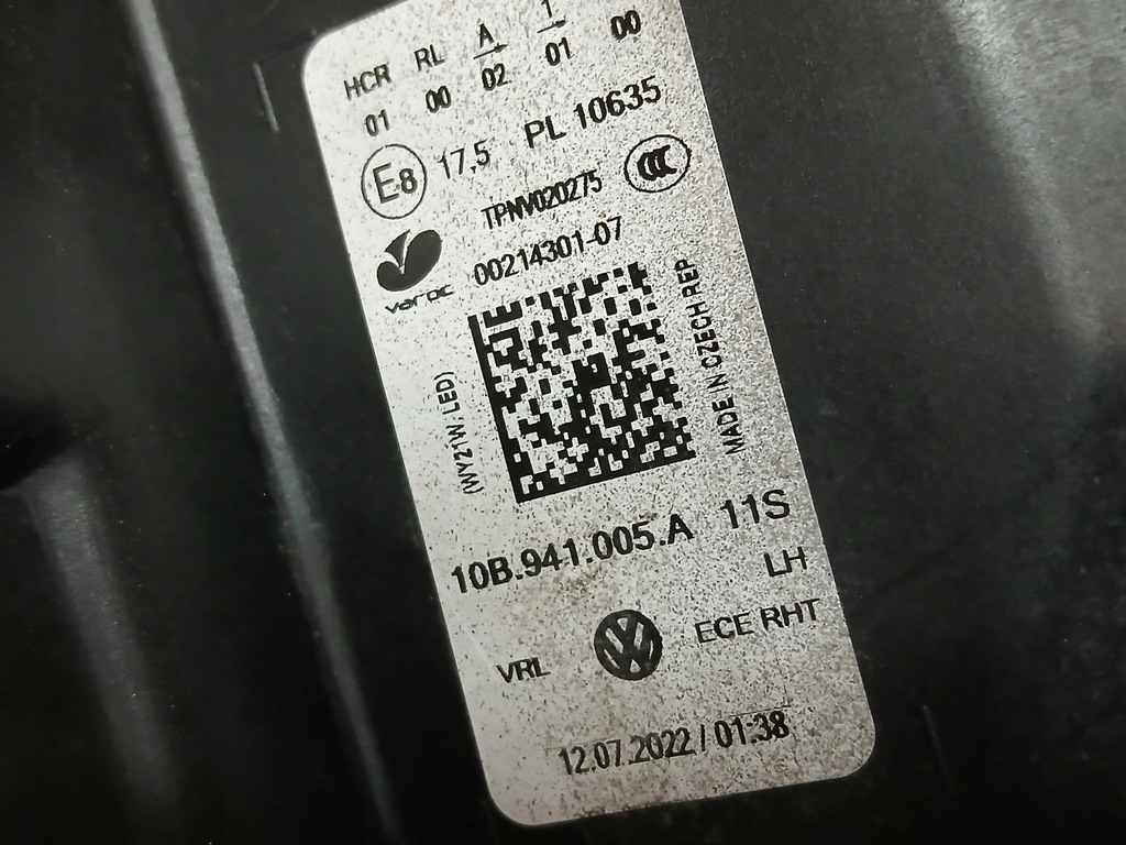 фото №13, Лампа лампи перед права ліва vw id3 id-3 id 3 full led 10b941006c 10b941005