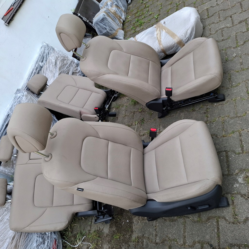 фото №10, Hyundai tucson ii 2 iii 3 15-20 комплект сидений кожа бежевые super состояние