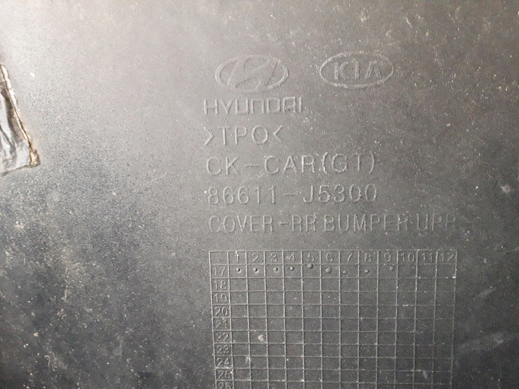 Kia stinger 17- бампер задній 86611-j5300 Оригінал