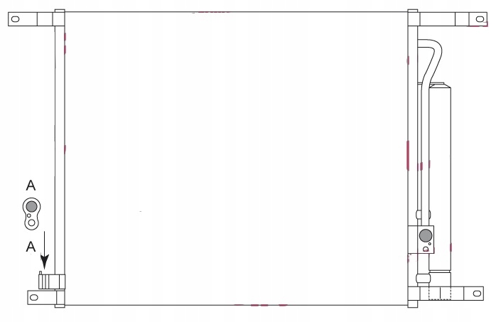 фото №1, Конденсатор кондиціонера chevrolet aveo 06-