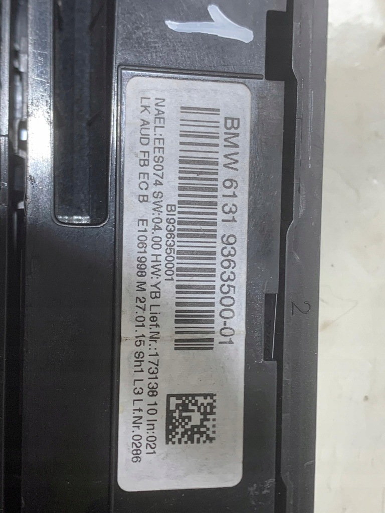 фото №2, Панель рамка радіо bmw f31 f31 f34 f36 9363500