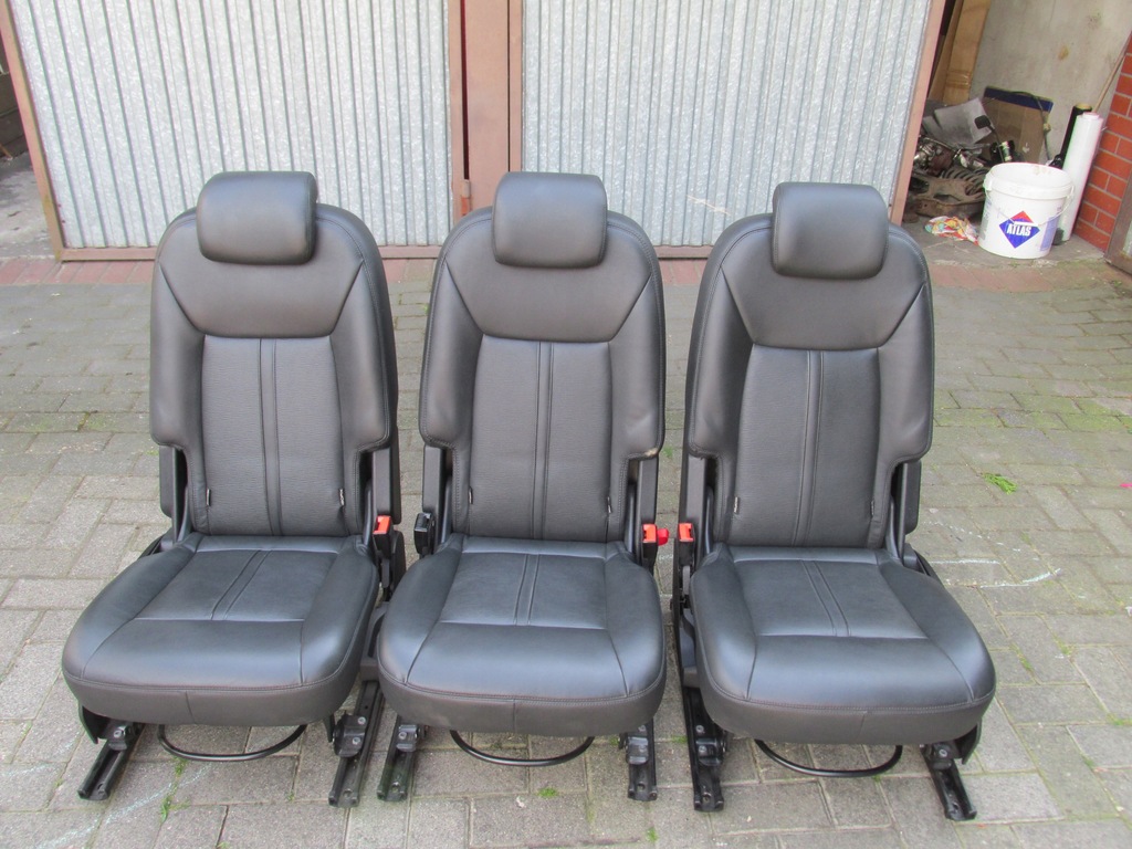 фото №1, Ładne сиденья задняя 2 ряд кожа czarna нитка s-max mk1 galaxy mk3 lift 2013 r