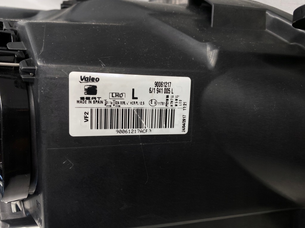 Фара передняя перед левая h7 + led seat ibiza 4 iv рестайлинг  6j 2012-2017 Недорого