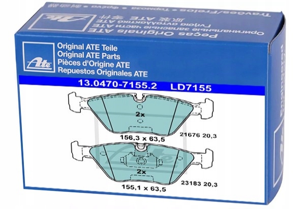 фото №1, Тормозные колодки тормозные ate do mg zt 190 260